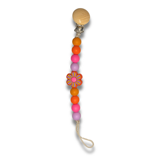 Groovy and Bright Pacifier Clip